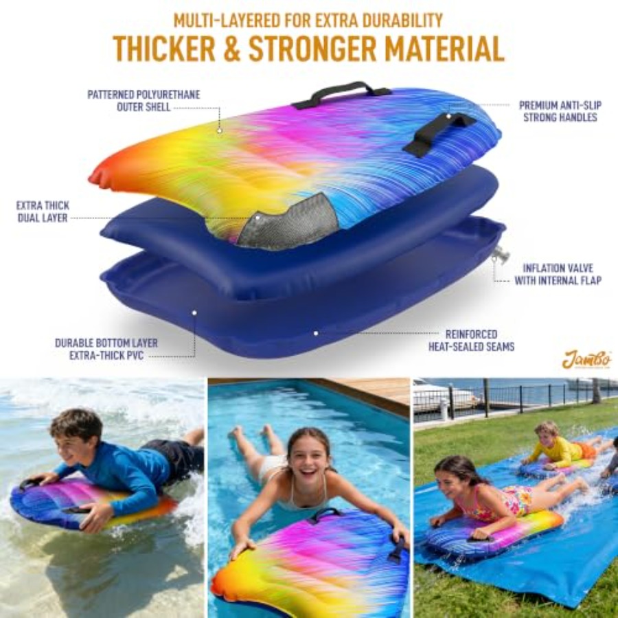 4 Pack Inflatable Surf Body Bo - Bodyboard Boogie Board review and price